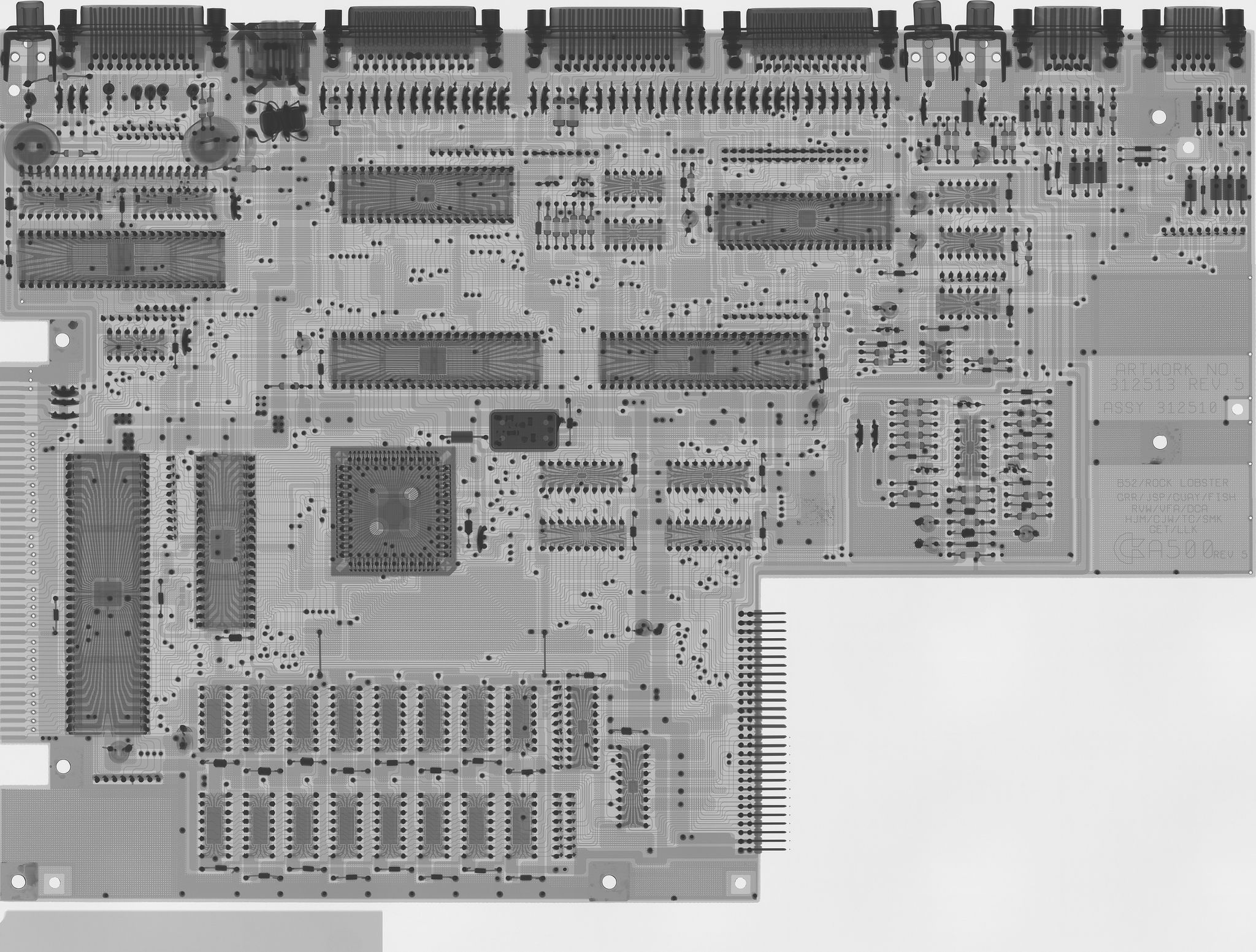 The ultimate Amiga 500 motherboard checkup courtesy of an X-Ray
